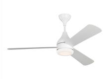 VC Monte Carlo Fans 3STMSM52RZWD - Streaming Smart 52" Dimmable Indoor/Outdoor Integrated LED White Ceiling Fan