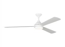 VC Monte Carlo Fans 3STMSM60RZWD - Streaming Smart 60" Dimmable Indoor/Outdoor Integrated LED White Ceiling Fan