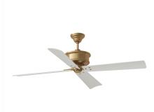 VC Monte Carlo Fans 4SBWR56HAB - Subway 56" Indoor/Outdoor Antique Brass Ceiling Fan with Handheld Remote Control